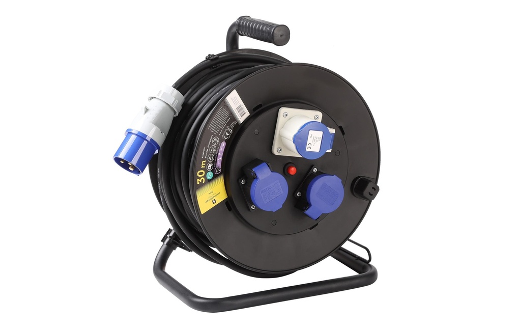 Schönenberger Enrouleur de câble synthétique CEE 3P IP44 30m 2 x T23