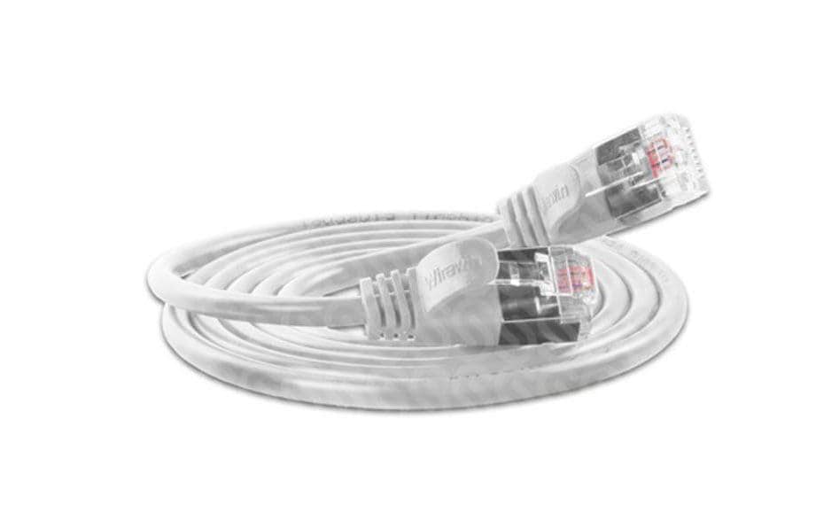 SLIM Câble patch slim RJ-45 - RJ-45, Cat 6, U/FTP, 7.5 m, Blanc