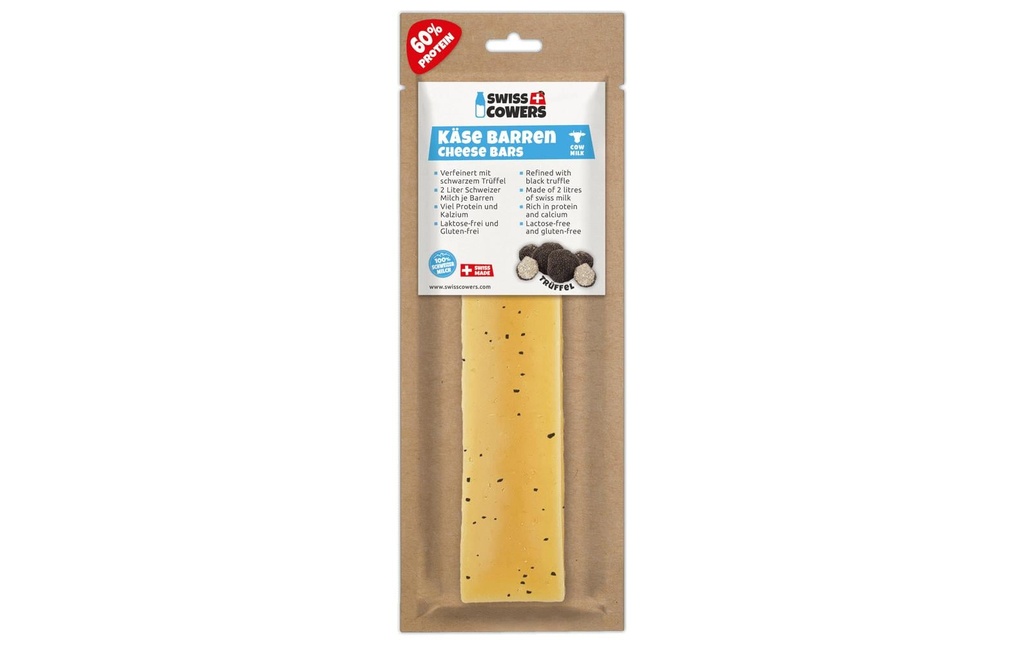 Swiss Cowers Bâtonnet à mâcher Truffes de lingots de fromage, 80 g