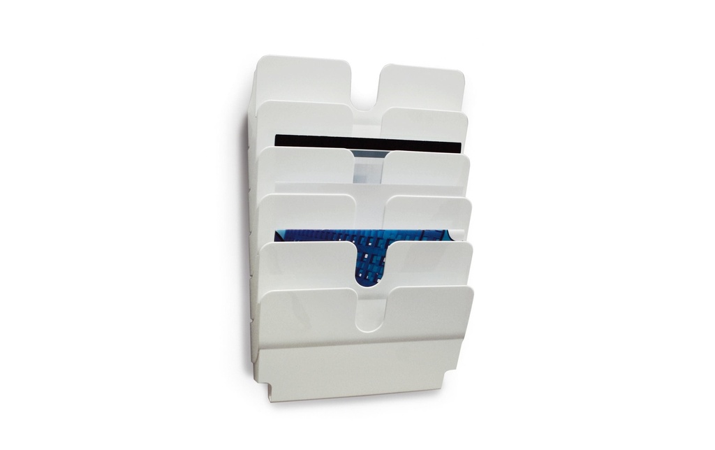 DURABLE Présentoir de prospectus Flexiplus 6 A4 paysage, blanc