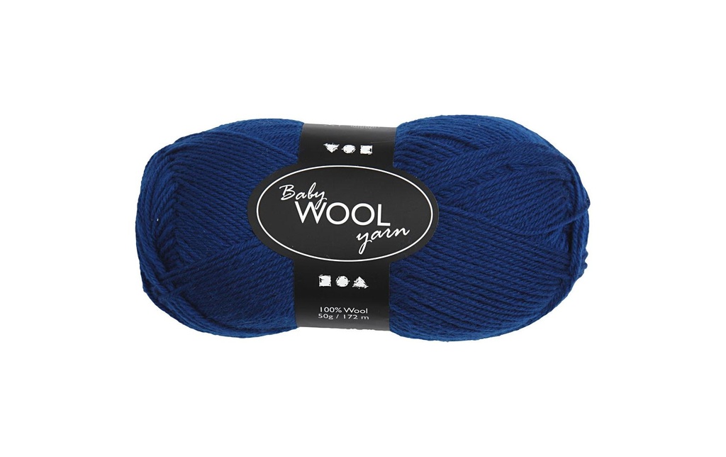 Creativ Company Laine Fil pour bébé Merino 50 g 14/4 Bleu foncé