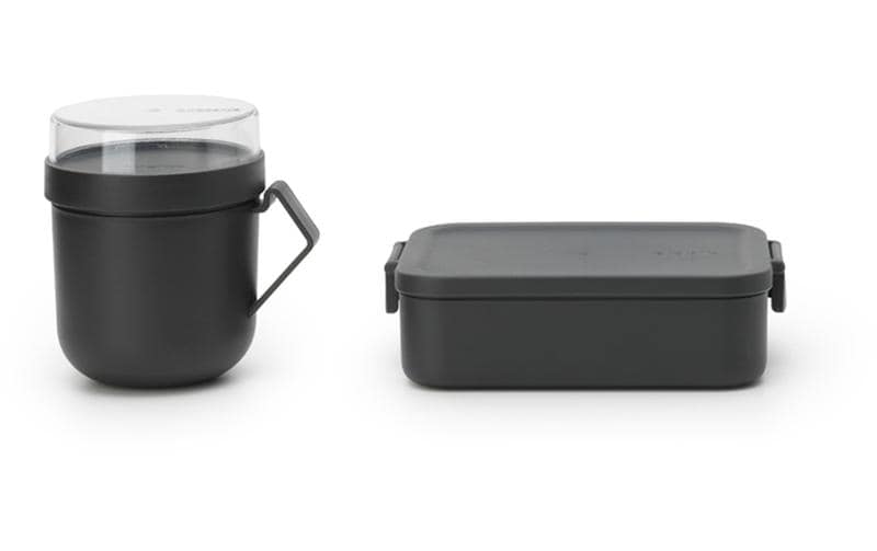 Brabantia Boîte casse-croûte Make & Take Gris foncé