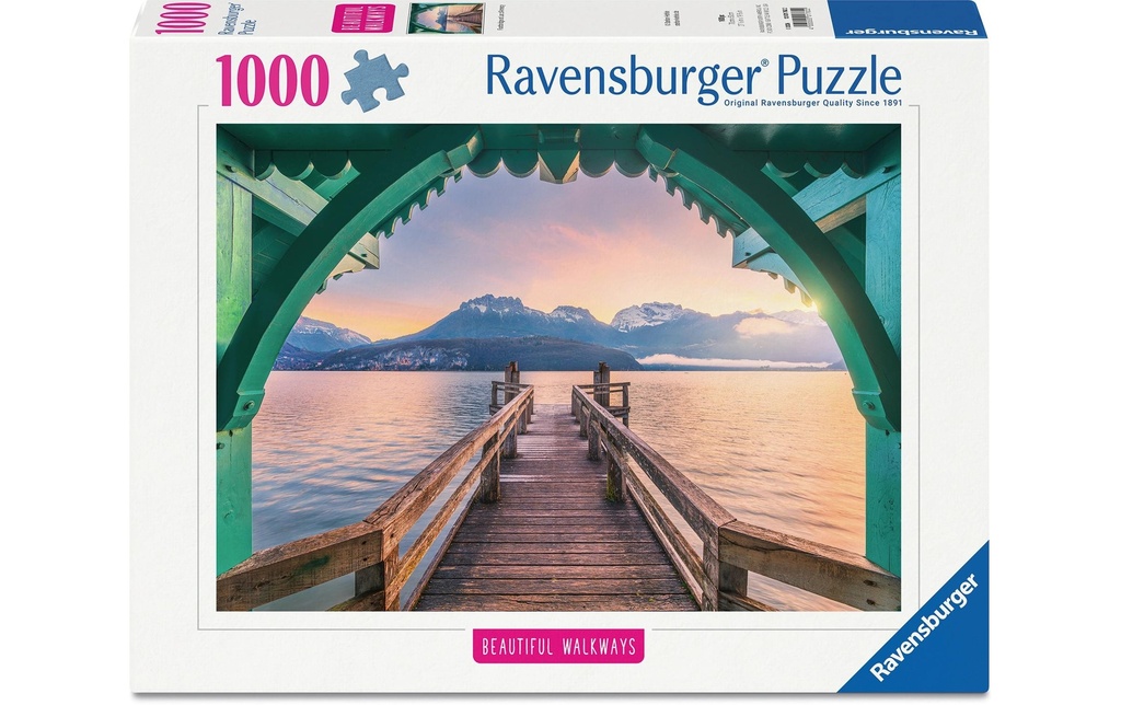 Ravensburger Puzzle Passerelle romantique au lac d'Annecy 1000 pièces