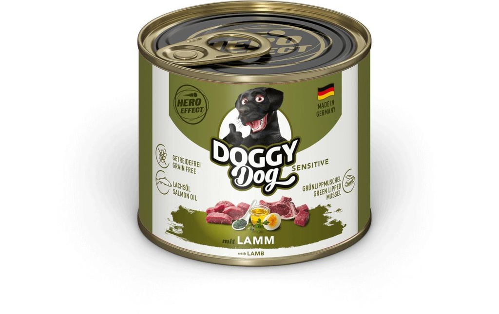 DOGGY Dog Alimentation humide Boîte Agneau Sensitive 200 g