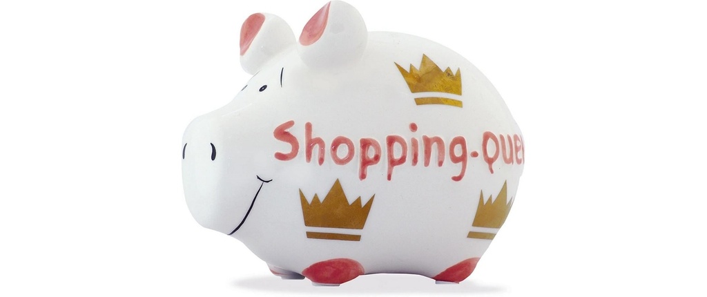 G. Wurm Tirelire Les reines du shopping 12.5 x 9 x 9 cm