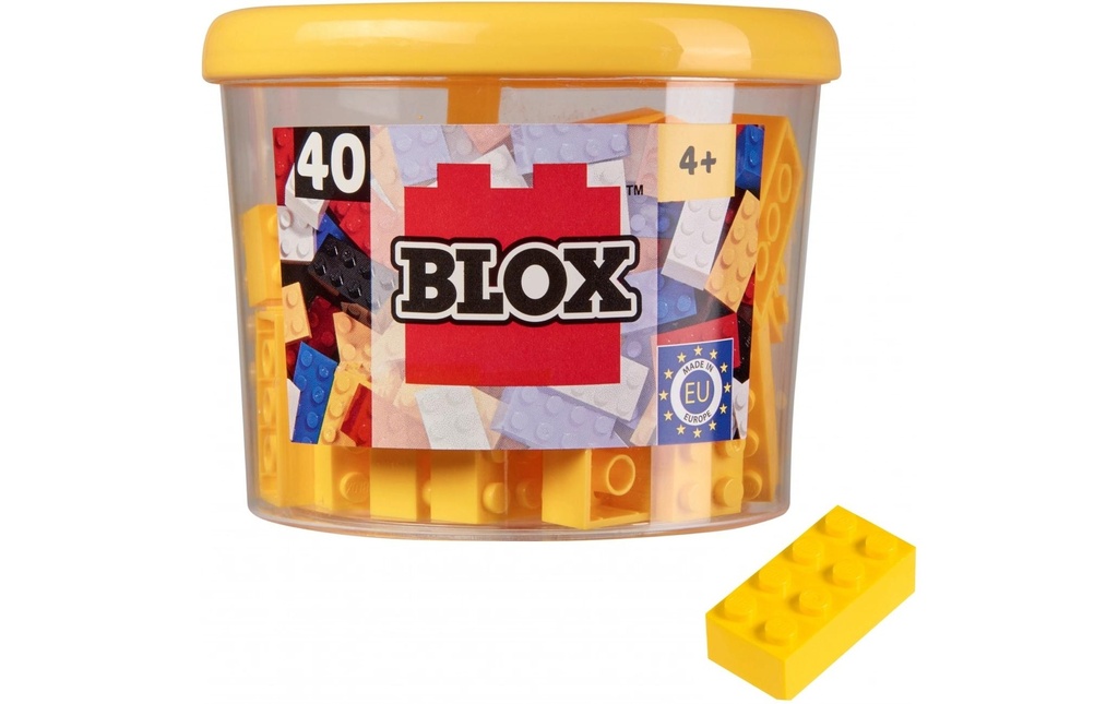 BLOX Briques 40 briques jaunes de 8