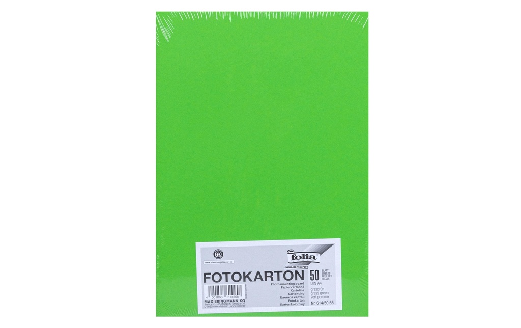 Folia Papier cartonné A4, 300 g/m², 50 feuilles, vert gazon