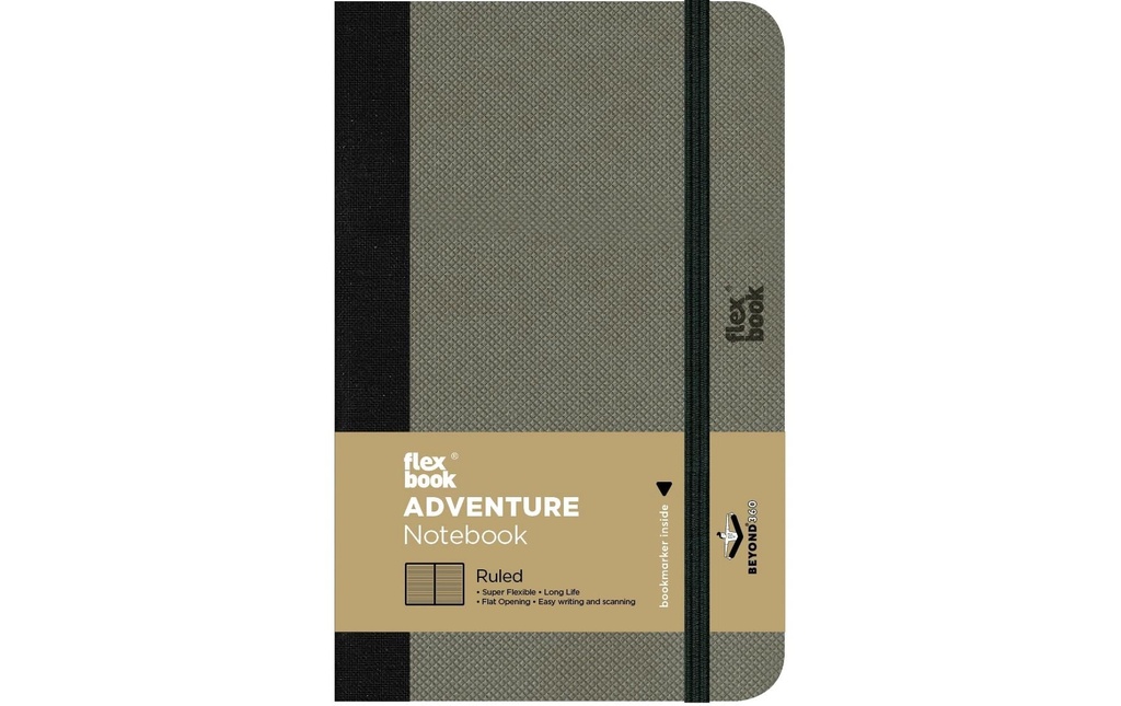 Flexbook Adventure Notebook 9 x 14 cm, À lignes, Éléphant