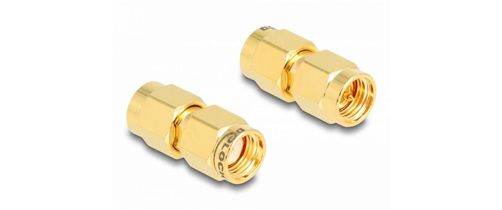 Delock Adaptateur d’antenne C6801, RP-SMA Connecteur (m) - SMA Connecteur (m)
