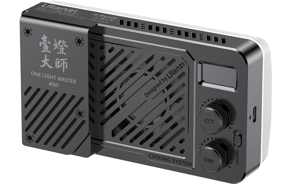 Ulanzi LM-P40Bi Éclairage vidéo portable, 40W, CW/WW