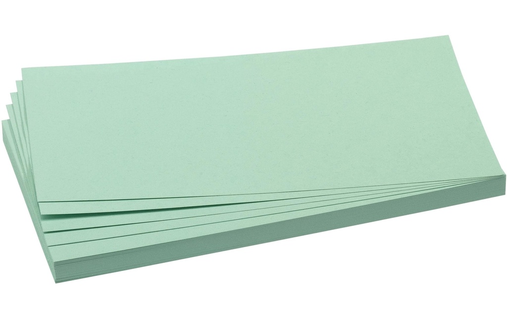 Franken Cartes de présentation 20.5 x 9.5 cm, vert clair, 500 pièces