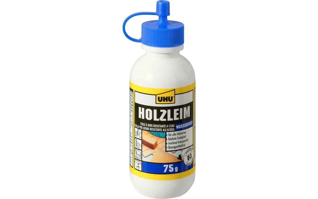 UHU Colle Holzleim Wasserfest 75 g, Transparent