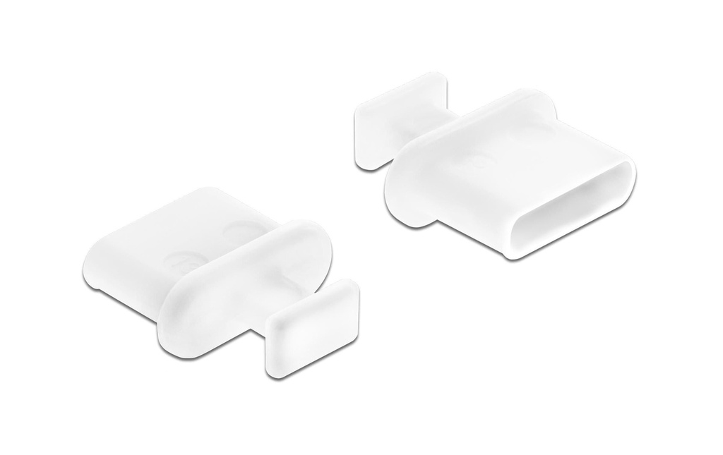 Delock Fiche borgne USB-C 10 pièces, blanc avec poignée