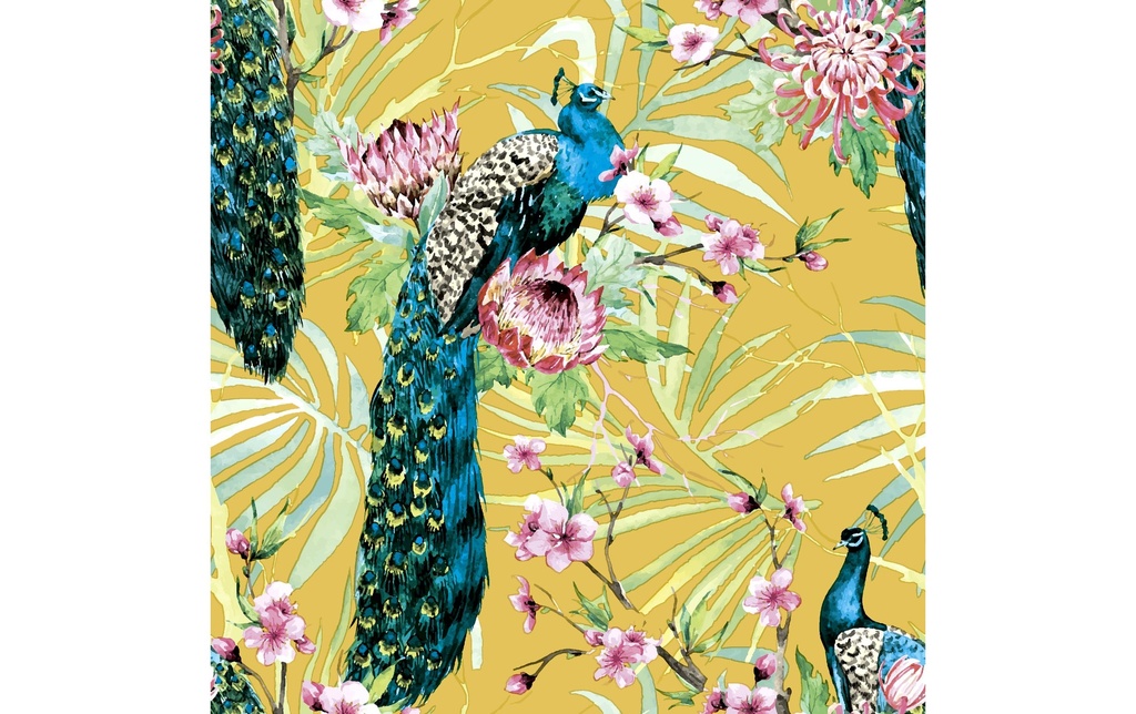 Paper + Design Serviettes en papier Tropic Peacock 24 cm x 24 cm, 20 Pièce/s
