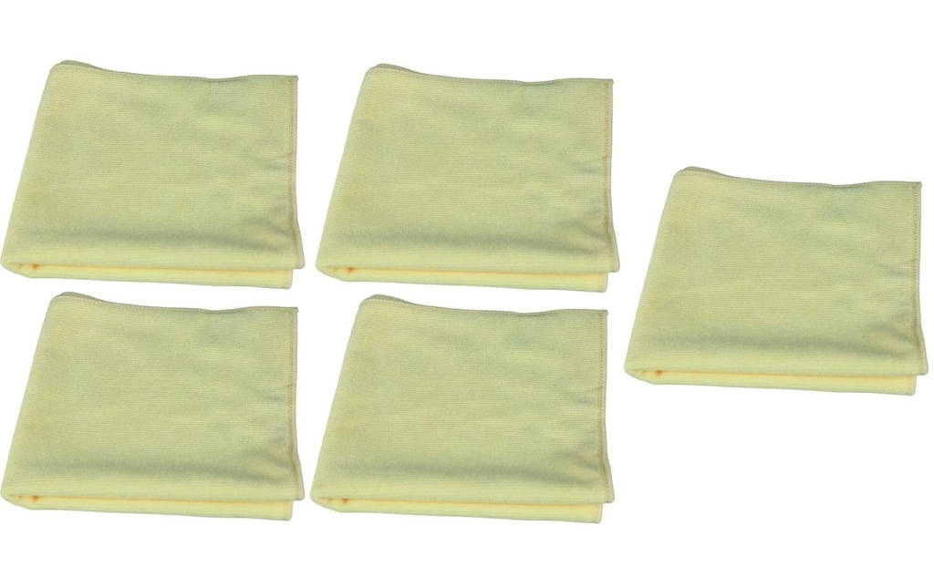 Edi Baur Chiffon de nettoyage en microfibre Long Life 5 Pièce/s, Jaune
