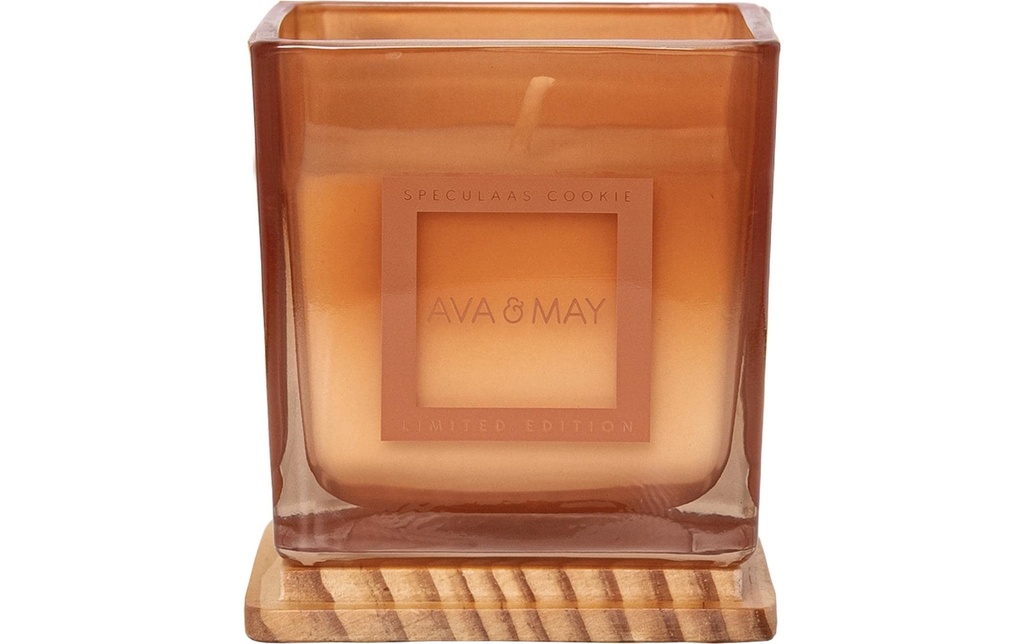 AVA & MAY Bougie parfumée Specualaas Cookie, 9.5 x 8.5 cm