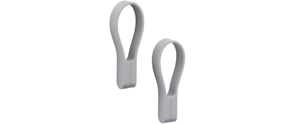 Zone Denmark Porte-serviette Boucle avec aimant 2 pièces, Gris