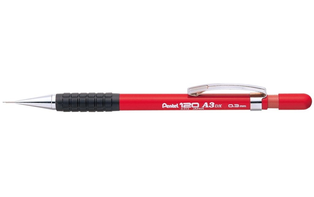 PENTEL Porte-mines 120 A3 0.3 rouge