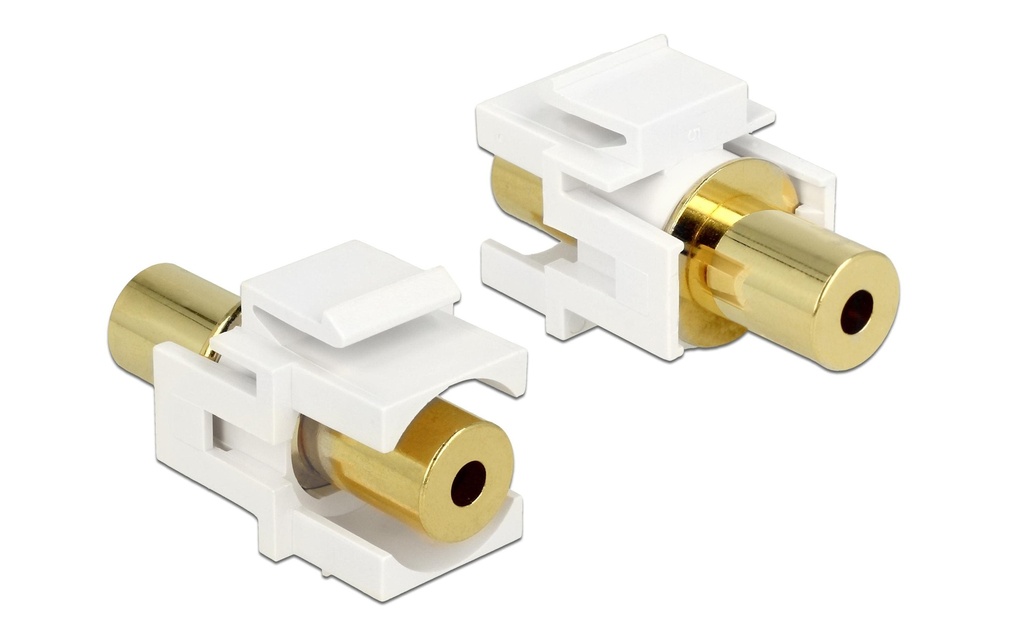 Delock Module Keystone 4Pin jack 3,5 mm, blanc