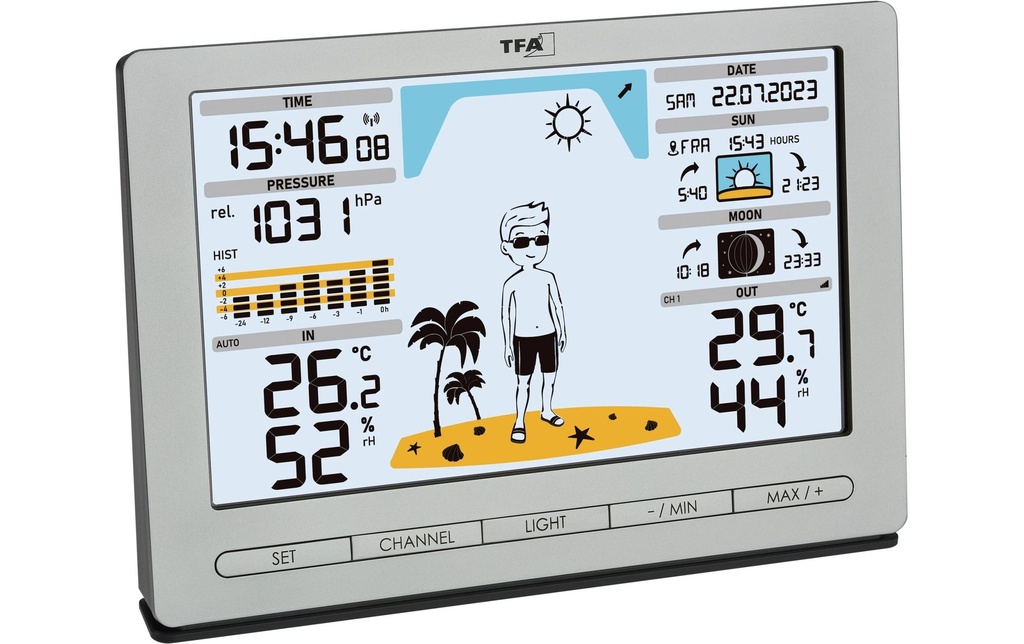 TFA Dostmann Station météo Météo Jack Argent