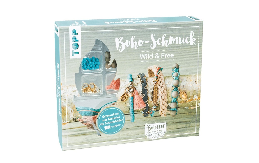 Frechverlag Kits de bricolage pour bijoux Boho Wild & Free
