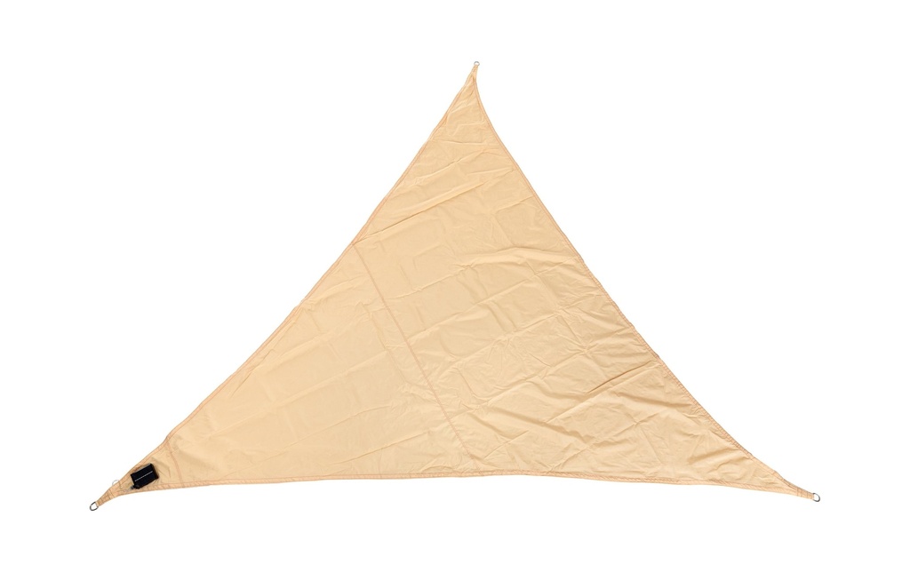 COCON Voile d’ombrage LED Solaire, 360 cm, Triangle, Beige