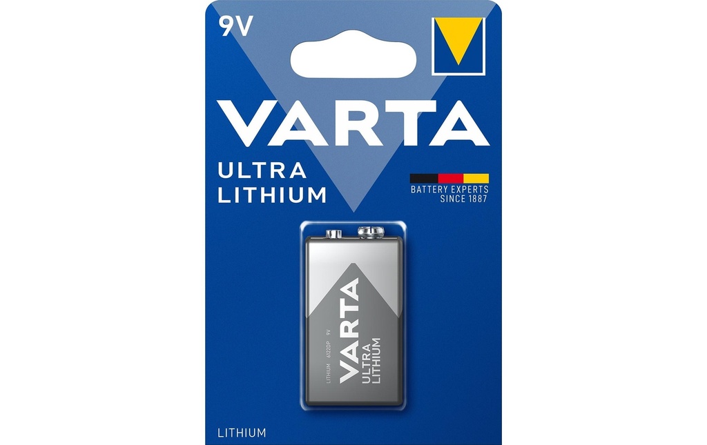 Varta Pile Ultra Lithium 9V E-Block , 1 Pièce/s