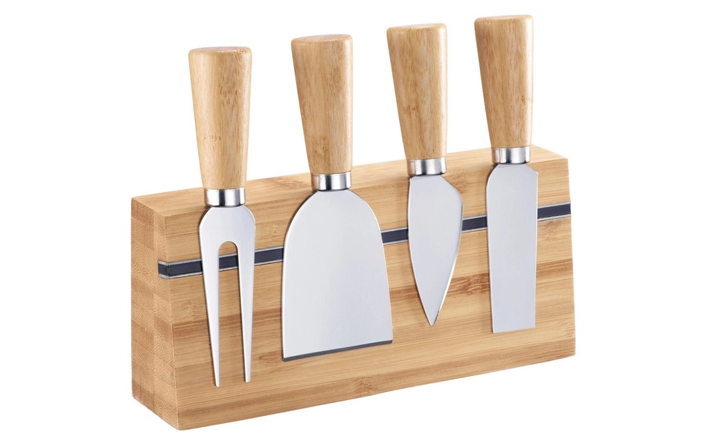 Westmark Set de couteaux à fromage Argenté/Brun