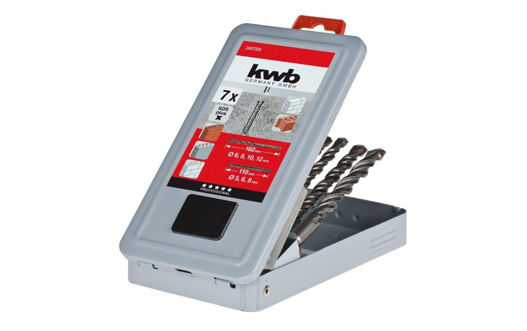 kwb Kits de forets marteaux SDS Plus 7-pièces