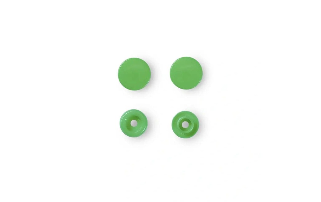 Prym Boutons poussoirs Boutons de couleur Vert clair, Ø 12,4 mm, 30 pièces