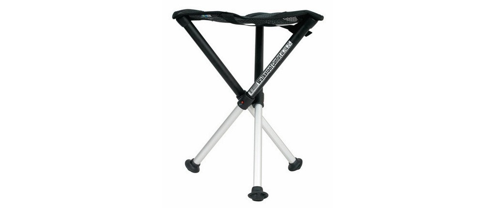 Walkstool Tabouret à trois pieds Comfort 45 cm Noir/Argent