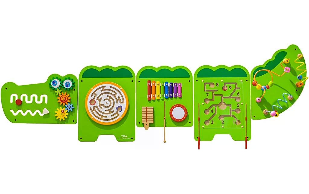 Viga Jouet mural avec motif de crocodile