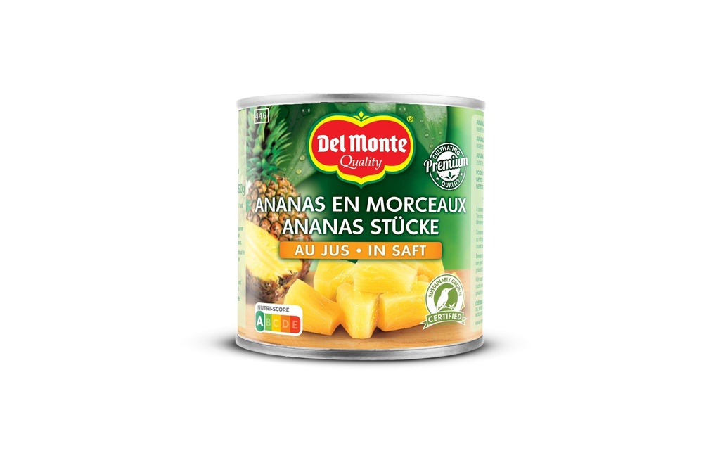 Del Monte Boîte Morceaux d'ananas naturel sucré 260 g