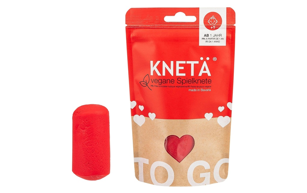 KNETÄ Pâte à modeler ludique végétalienne rouge 100 g