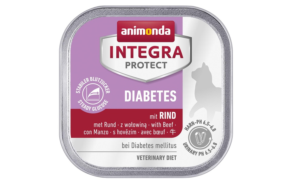 Animonda Integra Protect Nourriture humide Diabète bovin, 100 g