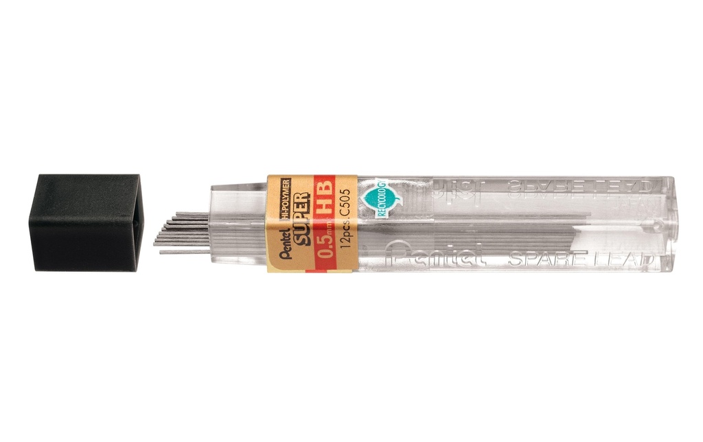 PENTEL Mines Hi-Polymer Super 0.5 HB (12 pces)