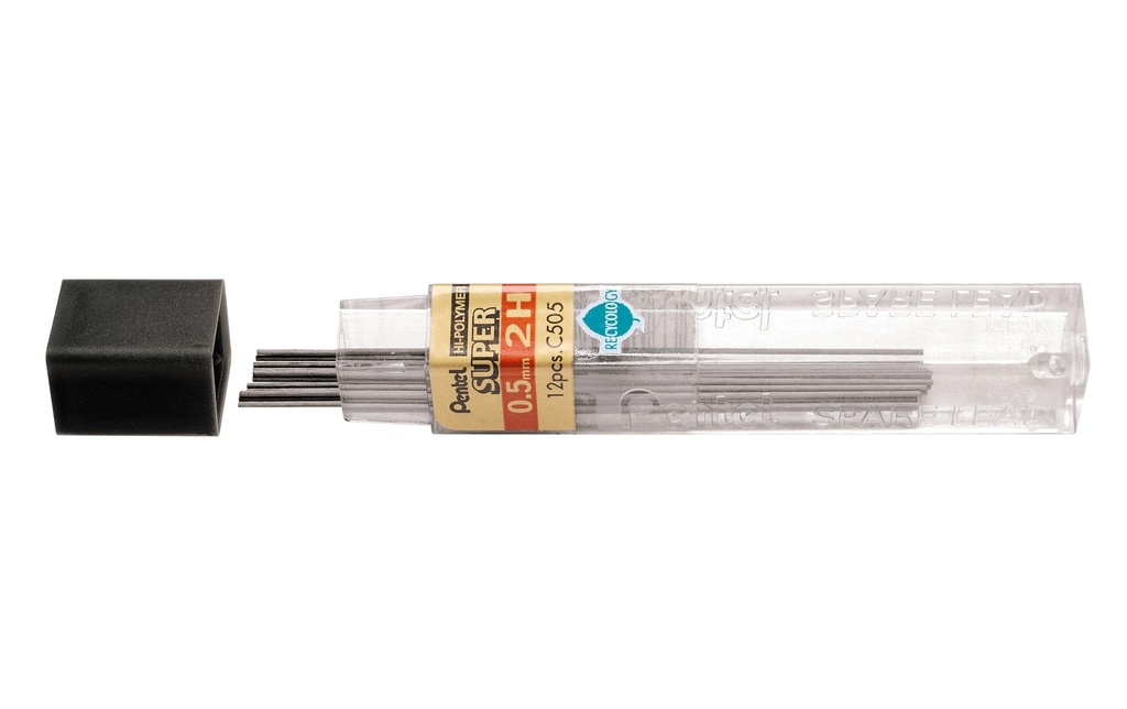 PENTEL Mines Hi-Polymer Super 0.5 2H (12 pces)