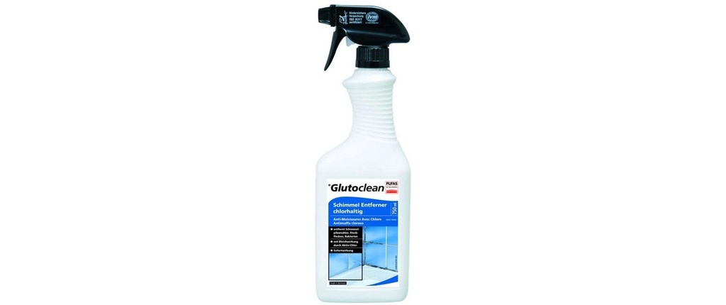 Glutoclean Dissolvant pour moisissures contenant du chlore 750 ml