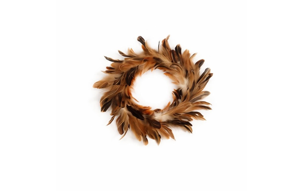 CHALET Couronne de Pâques rond-lié 20 cm, Brun