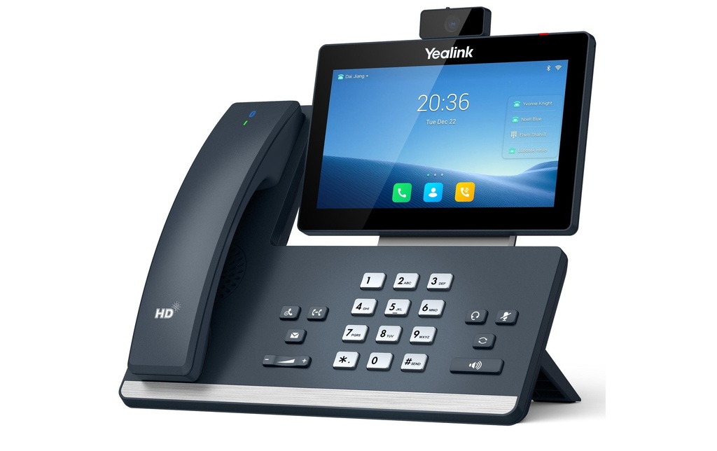 Yealink Téléphone de bureau T58W Pro avec caméra Gris