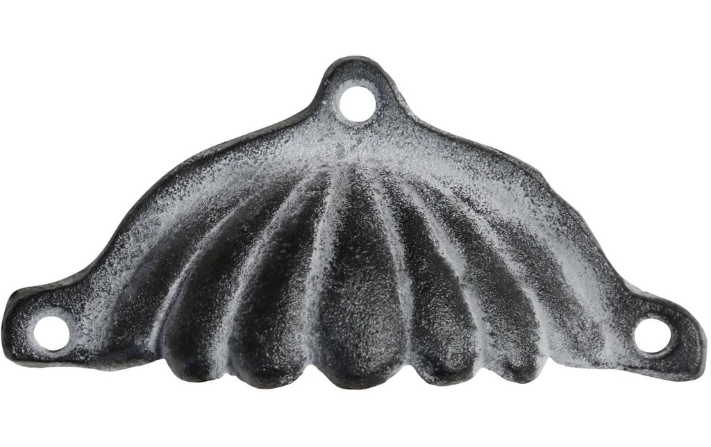 Chic Antique Poignée de meuble avec rainures 5 x 12 cm, gris antique