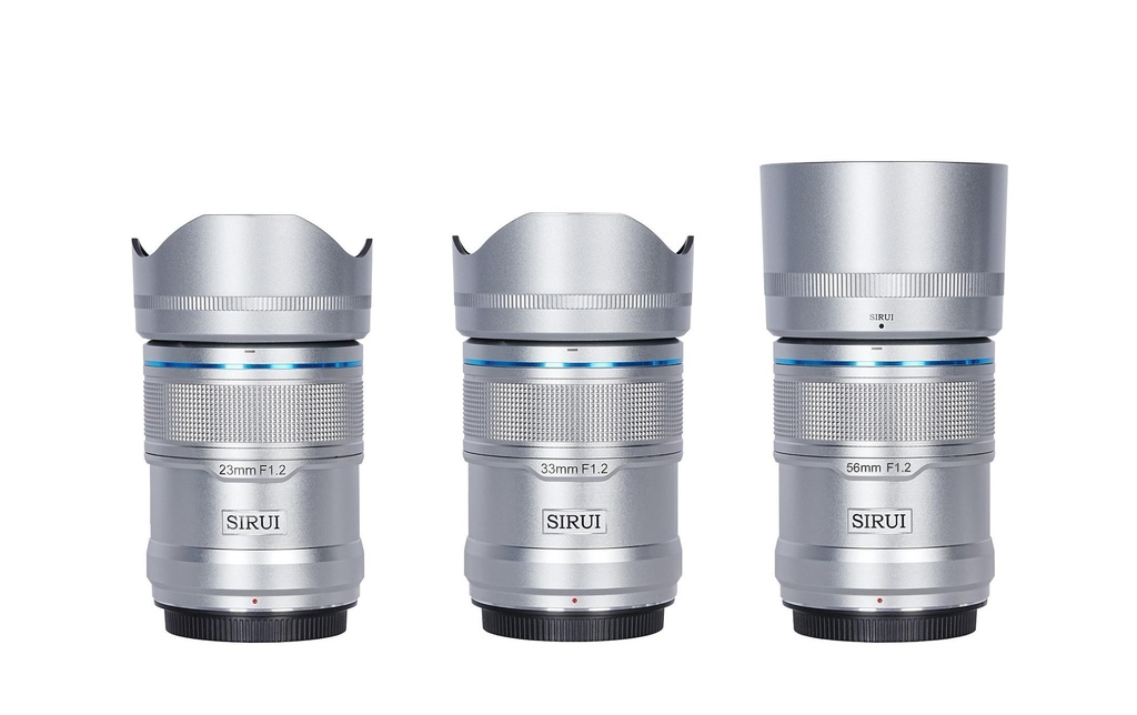 Sirui Longueur focale fixe Sniper 23, 33, 56mm F/1.2 argent Nikon Z