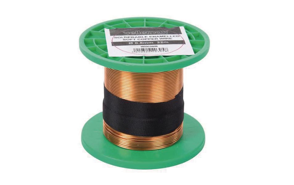 Velleman Fil de bobinage WIK08N, Ø0.8mm, 22m, 100g 1 Pièce/s