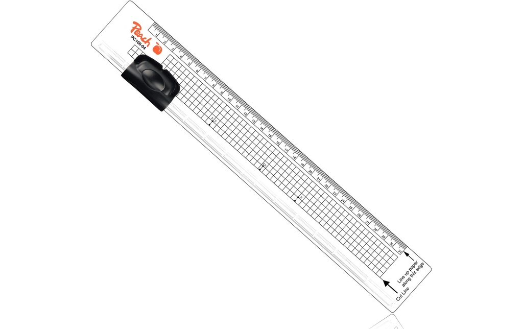 Peach Bürogeräte Massicot à molette Trimmer PC100-04, A4 31 cm, 3 feuilles