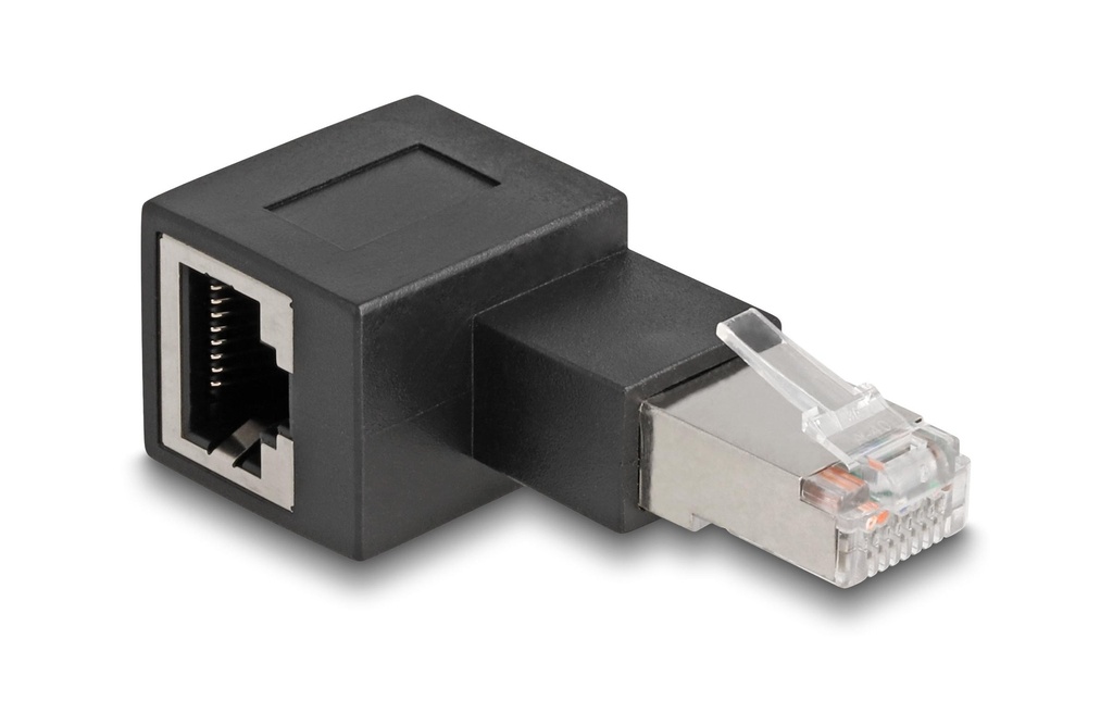 Delock Adaptateur d’angle 90° RJ45 vers la gauche, Cat.6A 1 Pièce/s