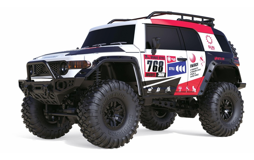 Amewi Scale Crawler Dirt Climbing SUV CV, Blanc/Rouge 1:10, RTR