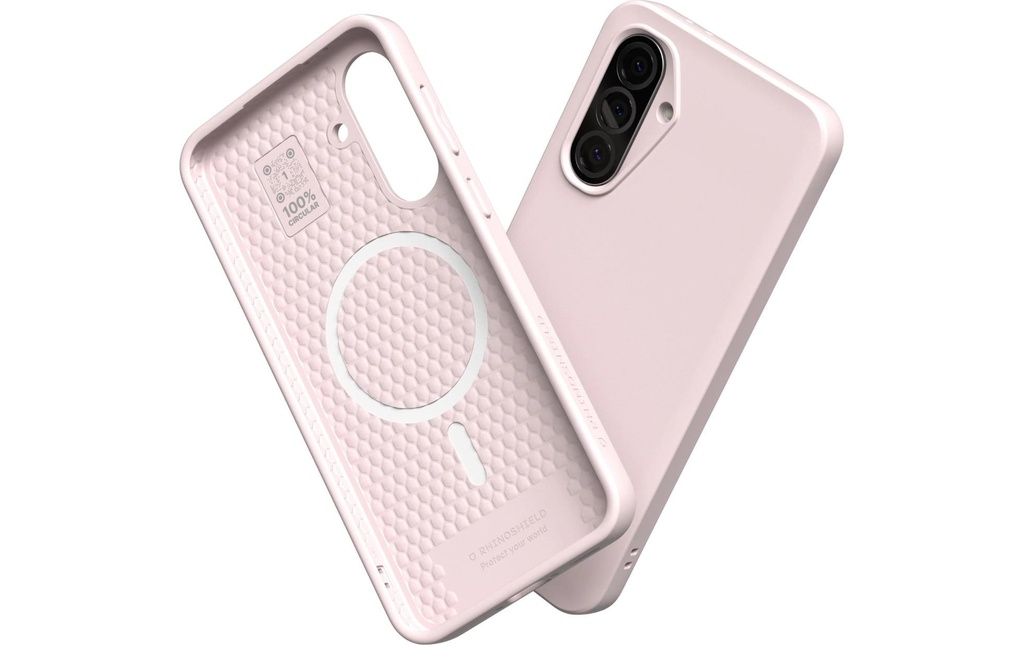 Rhinoshield Coque arrière Solidsuite MagSafe Galaxy A56 5G Raspberry Sorbet