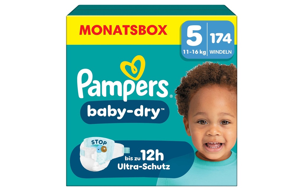 Pampers Couches Baby Dry Junior taille 5
