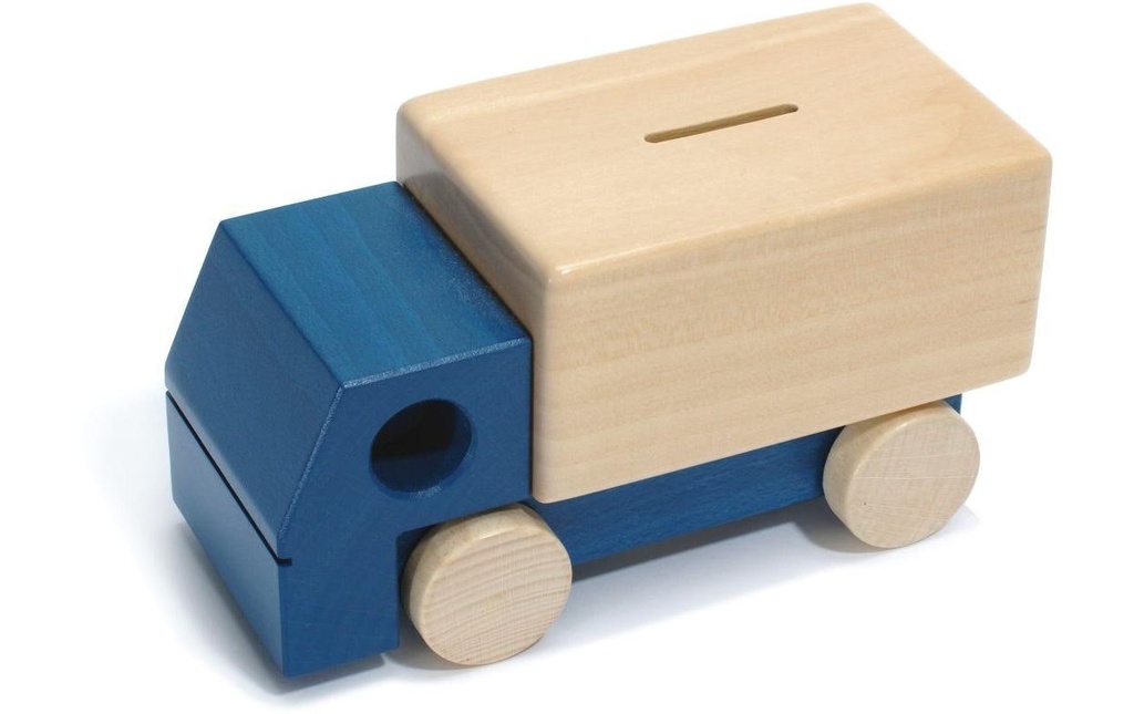 Weizenkorn Tirelire Camion, Bleu