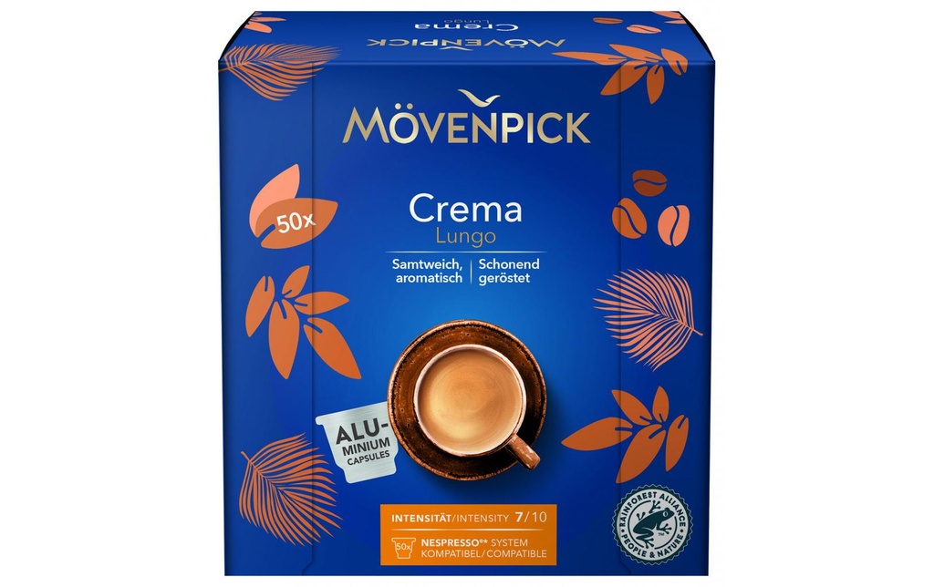 Mövenpick Capsules de café Lungo Crema 50 pièce